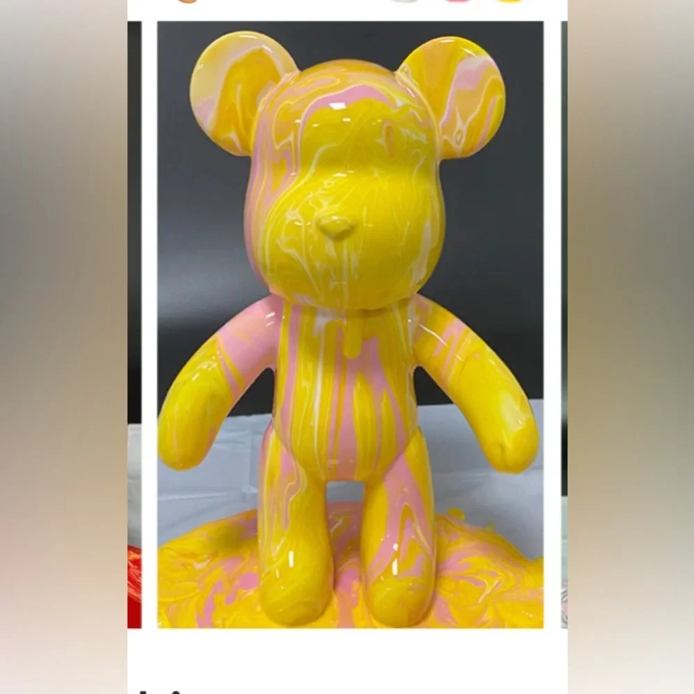 Colorful Bear Art Sculpture. CAN BE CUSTOMIZED